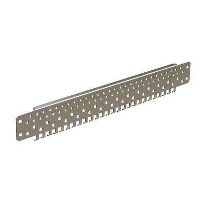 Rails horizontaux perforés pour le montage sur porte