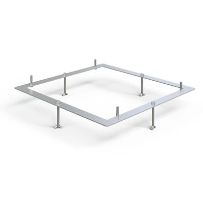Cadre de fixation pour sol en béton coulé